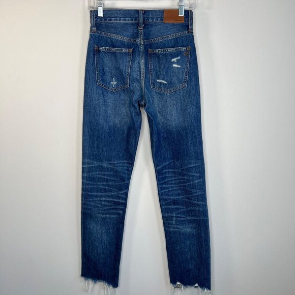 Madewell The Perfect Vintage Jean Destructed Size 24 - Picture 3 of 14